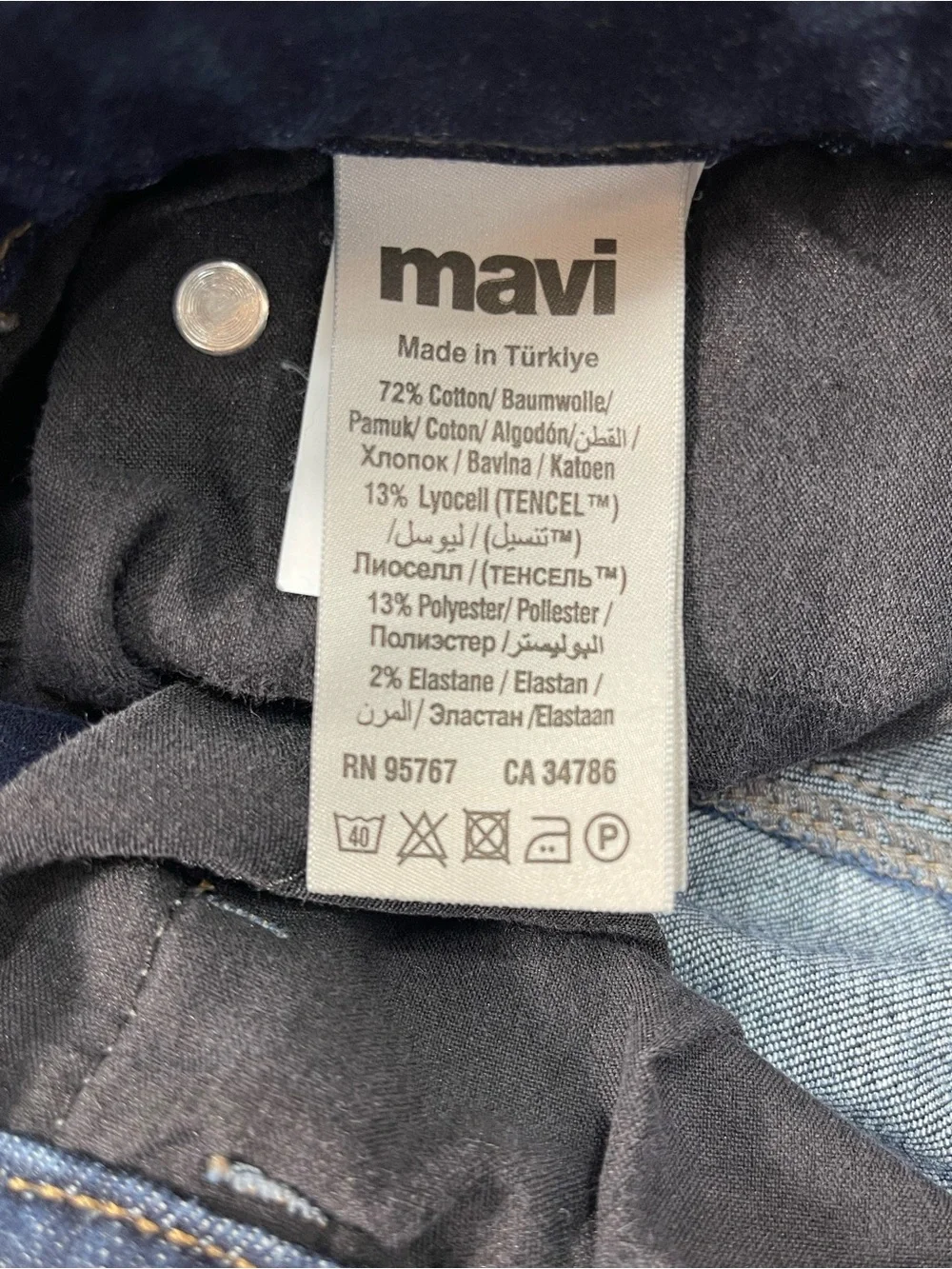 Mavi Men's “Zach” Straight Leg Indigo Jeans 34X32  5 Pocket relaxed fit
